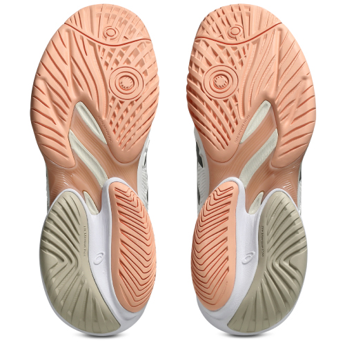 アシックス レディ コート FF 3(asics LADY COURT FF 3 1042A220 108)テニスシューズ レディース オールコート 26FW ホワイト×ブラックコーヒー(108) 22.5cm