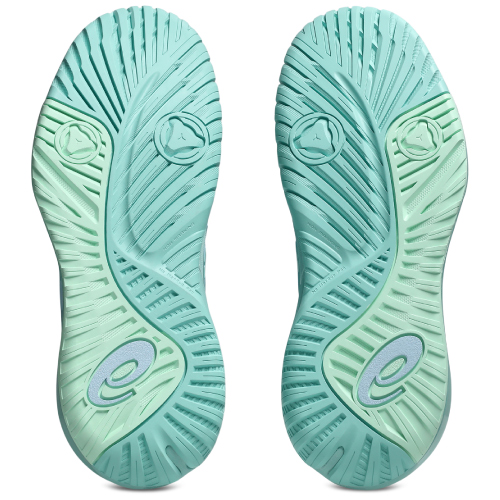 アシックス レディ ゲル レゾリューション テン(asics LADY GEL-RESOLUTION X 1042A279 402)テニスシューズ レディース オールコート 26FW ライトブルー×オアシスグリーン(402) 22.5cm