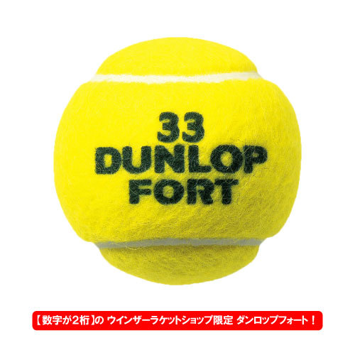 ダンロップ [DUNLOP] FORT フォート 1箱（1缶2球入/30缶/60球） [ITF/JTA公認球] ウインザーオリジナルダブルナンバー