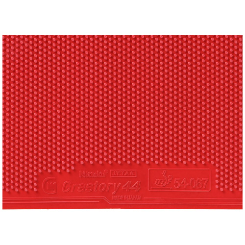 ニッタク グラストリー44(Nittaku GRASTORY 44 NR-8596)卓球ラバー【メーカー取寄せ商品】 RD