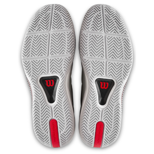 ウイルソン ラッシュ ツアー 5.0 AC M (wilson RUSH TOUR 5.0 AC M WRS00963001) テニスシューズ メンズ オールコート 26FW【メーカー取寄せ商品】 ホワイト×ウイルソンレッド×マイクロチップ 25.0cm