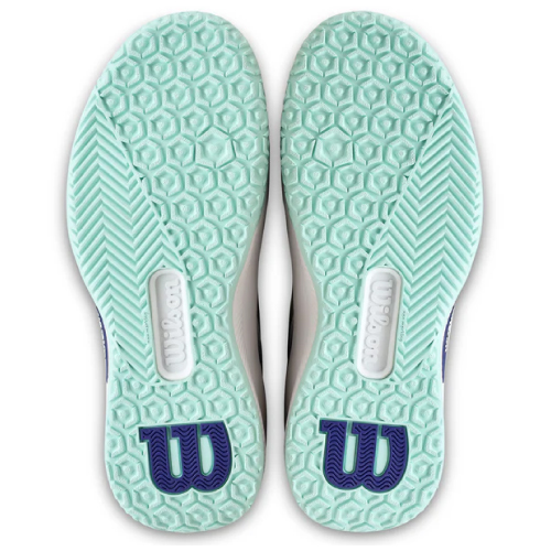 ウイルソン イントリーグ プロ OC W(wilson INTRIGUE PRO OC W WRS340120)テニスシューズ レディース オムニ・クレー 26SS ホワイト×ベイ×スキップブルー 22.5cm