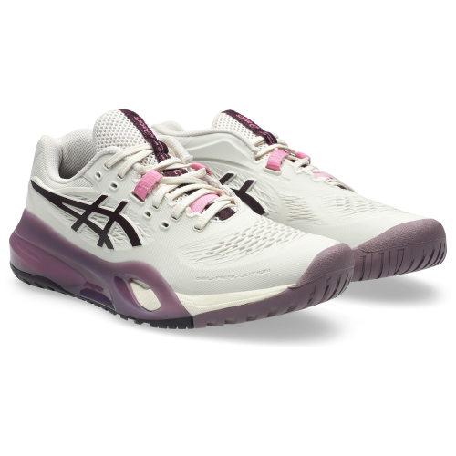 アシックス レディ ゲル レゾリューション テン(asics LADY GEL-RESOLUTION X 1042A279 250)テニスシューズ レディース オールコート 26FW ソフトオート×ダークオーベルジーヌ(250) 22.5cm
