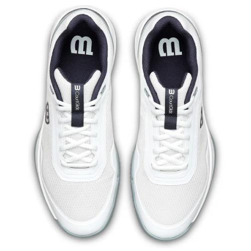 ウイルソン コートグライド OC M(wilson COURTGLIDE OC M WRS340130)テニスシューズ メンズ オムニ・クレー 26SS【メーカー取寄せ商品】 ホワイト×ネイビーブレザー×クォーリー 25.0cm