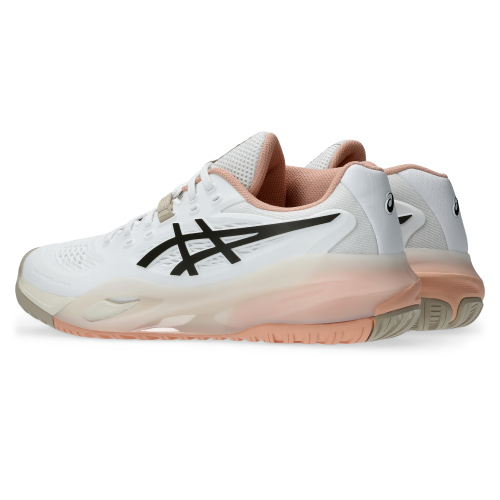 アシックス レディ ゲル レゾリューション テン AC (asics LADY GEL-RESOLUTION X 1042A279 106)テニスシューズ レディース オールコート 26FW ホワイト×ブラックコーヒー(106) 22.5cm