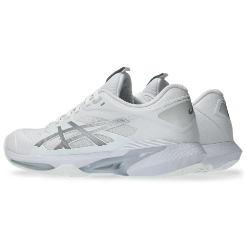 アシックス レディ ソリューションスピード FF 4(asics LADY SOLUTION SPEED FF 4 1042A307 101)テニスシューズ レディース オールコート 26SS ホワイト×ピュアシルバー(100) 22.5cm
