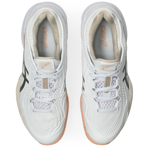 アシックス レディ コート FF 3(asics LADY COURT FF 3 1042A220 108)テニスシューズ レディース オールコート 26FW ホワイト×ブラックコーヒー(108) 22.5cm