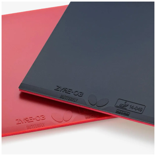 バタフライ ザイア03(Butterfly ZYRE 03 06140)卓球ラバー【メーカー取寄せ商品】 RD