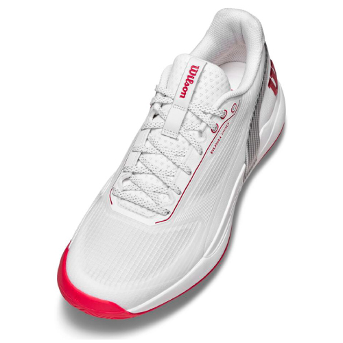 ウイルソン ラッシュ プロ 5.0 AC M (wilson RUSH PRO 5.0 AC M WRS01048001) テニスシューズ メンズ オールコート 26FW【メーカー取寄せ商品】 ホワイト×ウイルソンレッド×マイクロチップ 25.0cm