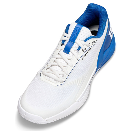 ウイルソン ラッシュ プロ 5.0 AC M (wilson RUSH PRO 5.0 AC M WRS338520) テニスシューズ メンズ オールコート 26SS【メーカー取寄せ商品】 ホワイト×デジャヴブルー×セーフティイエロー 25.0cm