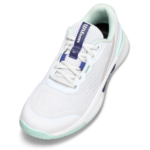 ウイルソン イントリーグ プロ OC W(wilson INTRIGUE PRO OC W WRS340120)テニスシューズ レディース オムニ・クレー 26SS ホワイト×ベイ×スキップブルー 22.5cm