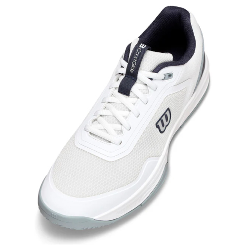 ウイルソン コートグライド OC M(wilson COURTGLIDE OC M WRS340130)テニスシューズ メンズ オムニ・クレー 26SS【メーカー取寄せ商品】 ホワイト×ネイビーブレザー×クォーリー 25.0cm