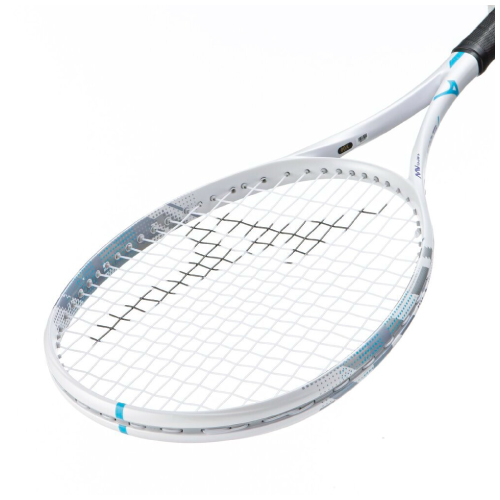 【張り工賃別】ミズノ デュアルストライク V-50 (MIZUNO DUALSTRIKE V-50 63JTN6C501) ソフトテニスラケット 前衛向け 26FW 01:ホワイト 00X