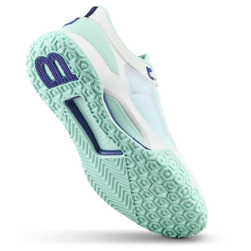 ウイルソン イントリーグ ツアー OC W(wilson INTRIGUE TOUR OC W WRS340110)テニスシューズ レディース オムニ・クレー 26SS ホワイト×ベイ×スキップブルー 22.5cm