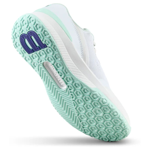 ウイルソン イントリーグ プロ OC W(wilson INTRIGUE PRO OC W WRS340120)テニスシューズ レディース オムニ・クレー 26SS ホワイト×ベイ×スキップブルー 22.5cm