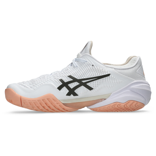 アシックス レディ コート FF 3(asics LADY COURT FF 3 1042A220 108)テニスシューズ レディース オールコート 26FW ホワイト×ブラックコーヒー(108) 22.5cm