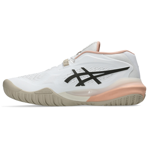 アシックス レディ ゲル レゾリューション テン AC (asics LADY GEL-RESOLUTION X 1042A279 106)テニスシューズ レディース オールコート 26FW ホワイト×ブラックコーヒー(106) 22.5cm