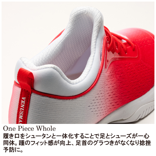 プリンス ビーナスマッシュ リミテッド AC(prince VENUSMASH LD AC DPSVA1LD-262) テニスシューズ レディース オールコート 26FW レッド×ホワイト(262) 22.5cm