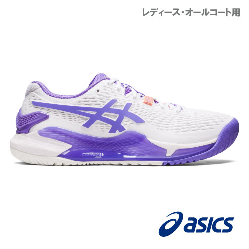 【SALE】アシックス ゲル レゾリューション 9 （GEL-RESOLUTION 9 1042A208 101カラー）［asics シューズ  レディース] 23SS オールコート用