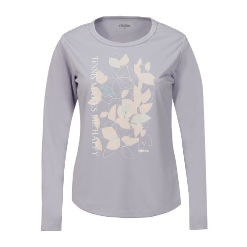 röche ストーン装飾 グリーン 長袖Tシャツ M