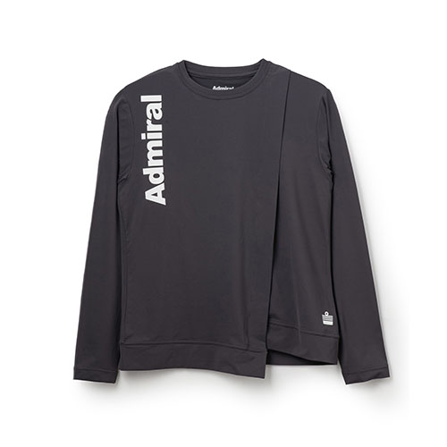Admiral レディース 長袖 Tシャツ Lサイズ グレー Admiral レディース 長袖 Tシャツ Lサイズ グレー