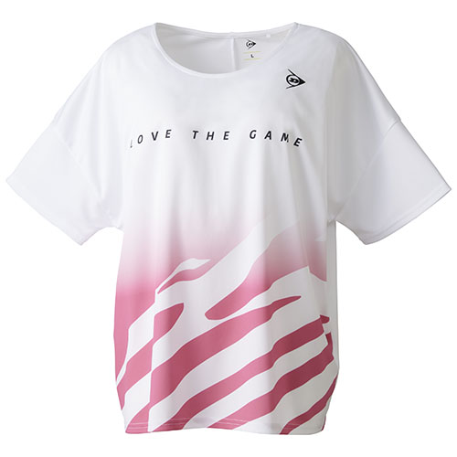 ダンロップ オーバーＴシャツ （ DAL - 8220W - WHPK ホワイト×ピンク ）[ DUNLOP LS レディース  ]22SS【ネットバーゲン】