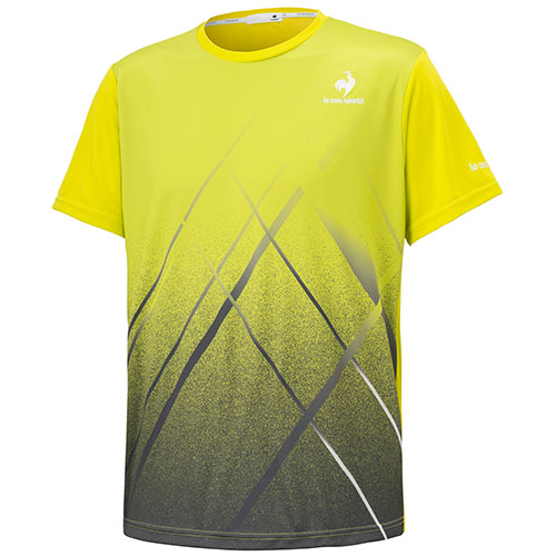 ルコックスポルティフ TEAM GRAPHIC GAME SHIRT （ QTMTJA93 - GYW グリーンイエロー ）[ lecoq  sportif MS メンズ ]22SS▲