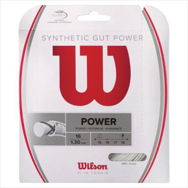 ウイルソン [Wilson] 硬式ストリング シンセティックガットパワー16 （ホワイト）