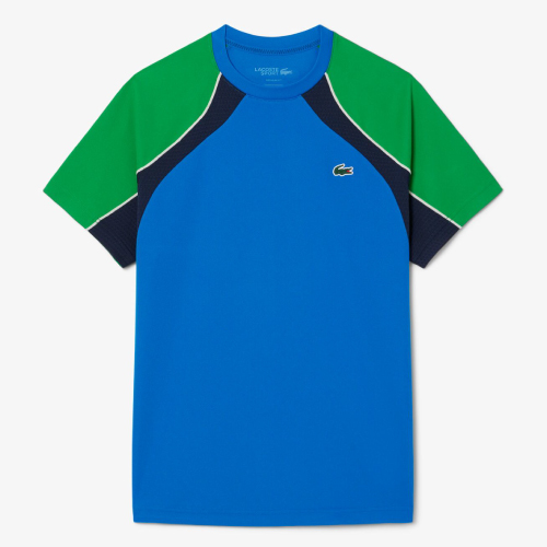 ウインザーオンラインショップラコステ 配色パネルテニスTシャツ