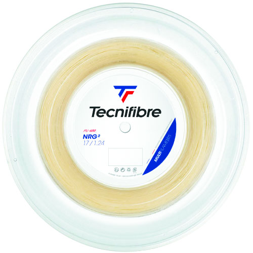 テクニファイバー エヌアールジー スクエア ナチュラル 200M ロール (tecnifibre NRG2 01RNR)  マルチフィラメント ストリング 【メーカー取寄せ商品】