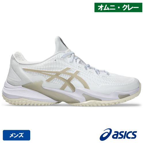 アシックス コート FF 3 OC（asics COURT FF 3 OC 1041A369 107） テニスシューズ メンズ オムニクレー用 26SS