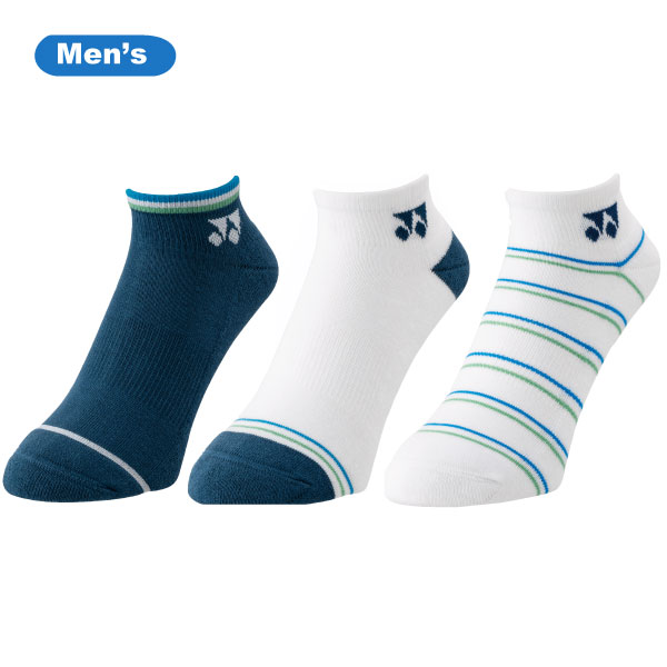 ヨネックス メンズスニーカーインソックス（３足セット） （ 19237Y-080 ）[ YONEX MSC アクセサリー ]25FW