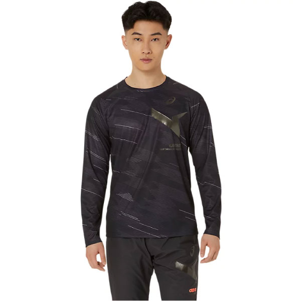 アシックス AIM-TRGドライグラフィック長袖シャツ （ 2031E716-001 ）[ asics MS メンズ ]24FW