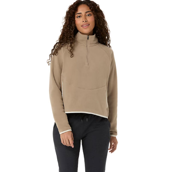 アシックス REFINED TEXTURE ハーフジップフリース （ 2032D513-200 ）[ asics LS レディース ]26FW