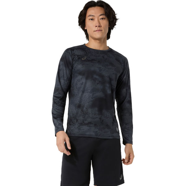アシックス ドライグラフィック長袖シャツ （ 2033C189-001 ）[ asics MS メンズ ]26FW