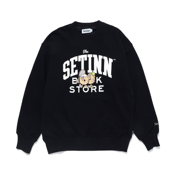 セットイン STN Bookstore Crew Sweat （ 25F-016-BK ）[ Setinn MSWS メンズ ]25FW【メーカー取寄せ商品】