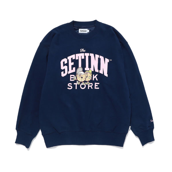 セットイン STN Bookstore Crew Sweat （ 25F-016-NV ）[ Setinn MSWS メンズ ]25FW【メーカー取寄せ商品】