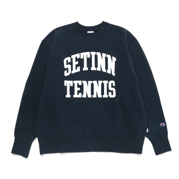 セットイン Champion STN TENNIS Crew Sweat （ 25F-056-NV ）[ Setinn MSWS メンズ ]25FW