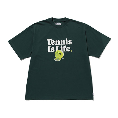 セットイン Tennis Is Life Tee （ 25S-020-DGR ）[ Setinn MS メンズ ]25SS