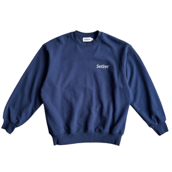 セットイン Script Crew Sweat （ 26F-030-NAVY ）[ Setinn MSWS メンズ ]26FW