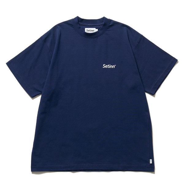 セットイン Vertical Logo Tee （ 26F-032C-NAVY ）[ Setinn MS メンズ ]26FW