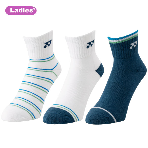 ヨネックス ウィメンズアンクルソックス（３足セット） （ 29236Y-080 ）[ YONEX LSC アクセサリー ]25FW