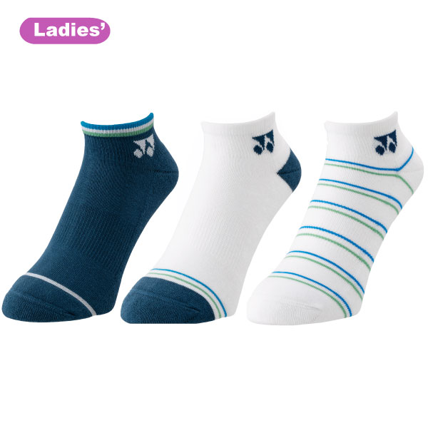ヨネックス ウィメンズスニーカーインソックス（３足セット） （ 29237Y-080 ）[ YONEX LSC アクセサリー ]25FW