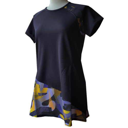 【SALE】ルフ グラフィックアートチュニック （ 318OP-BK ）[ Loeuf LS レディース ]23SS【メーカー取寄せ商品】