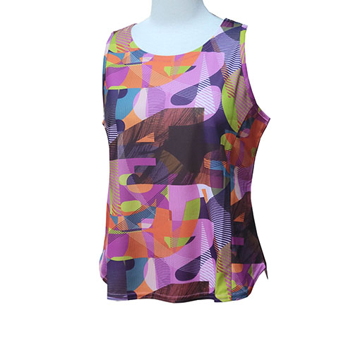 【SALE】ルフ グラフィックアートノースリーブ （ 318TA-PI ）[ Loeuf LS レディース ]24SS【メーカー取寄せ商品】