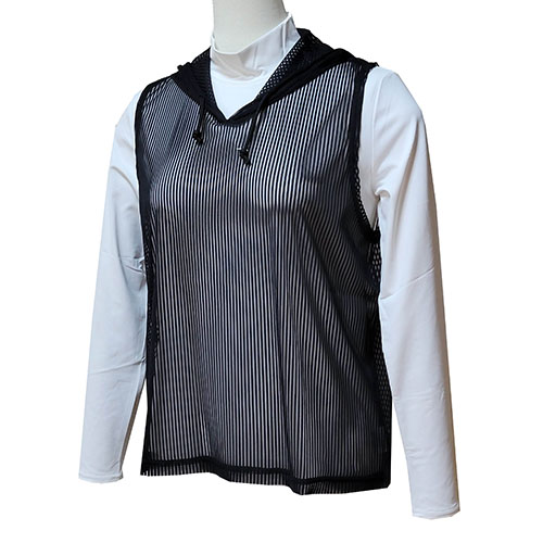 【SALE】ルフ ピケチュールベスト （ 330V-BK ）[ Loeuf LSB レディース ]24SS