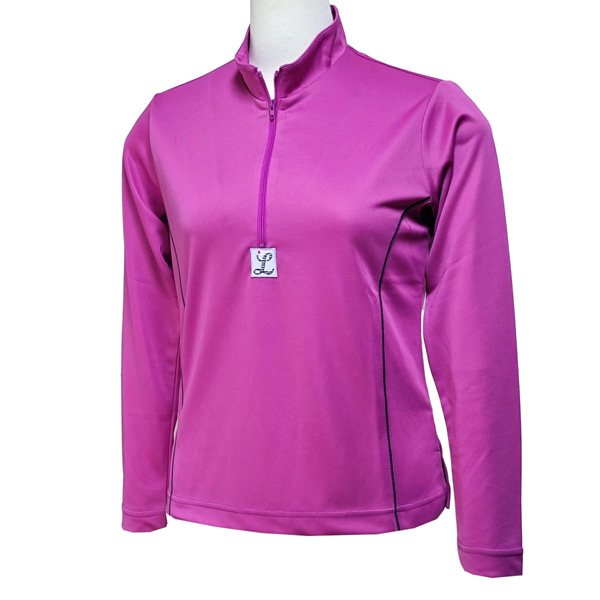 【SALE】ルフ ジップアップ長袖ポロ （ 342SHE-DP ）[ Loeuf LS レディース ]25FW