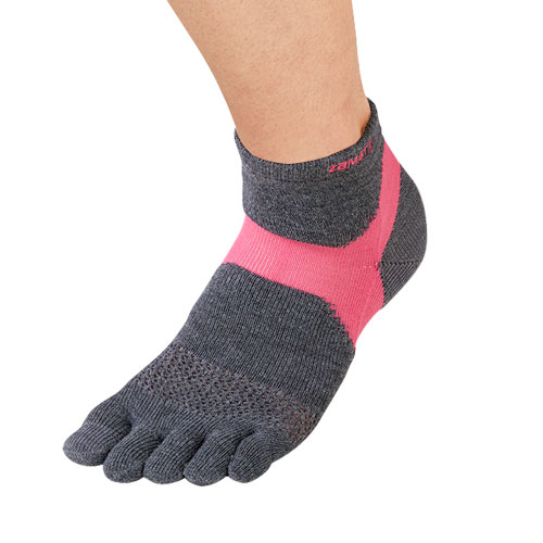 ザムスト AS-1 5本指 グレー×ピンク（37635）[ZAMST MSC アクセサリー]