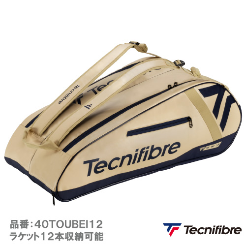 テクニファイバー TOUR ENDULANCE SAND 12R (Tecnifibre 40TOUBEI12 カラー:SAND 12本入り)  ラケットバッグ 25FW