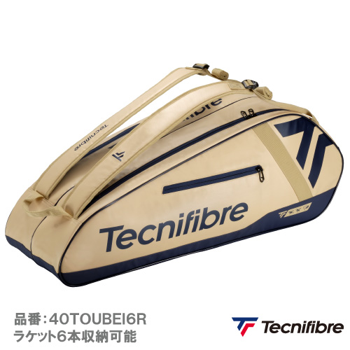 テクニファイバー TOUR ENDULANCE SAND 6R (Tecnifibre 40TOUBEI6R カラー:SAND 6本入り)  ラケットバッグ 25FW